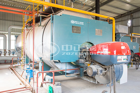 山東省煙臺市10噸冷凝式天燃氣蒸汽鍋爐項目