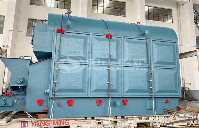 2噸燃煤鏈條爐排蒸汽鍋爐項(xiàng)目出口